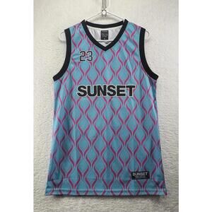 Sunset EDM Festival Tampa 2023 Basketball Patch Jersey Sleeveless Small NWOT